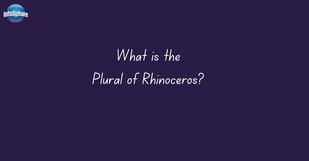 Plural of Rhinoceros