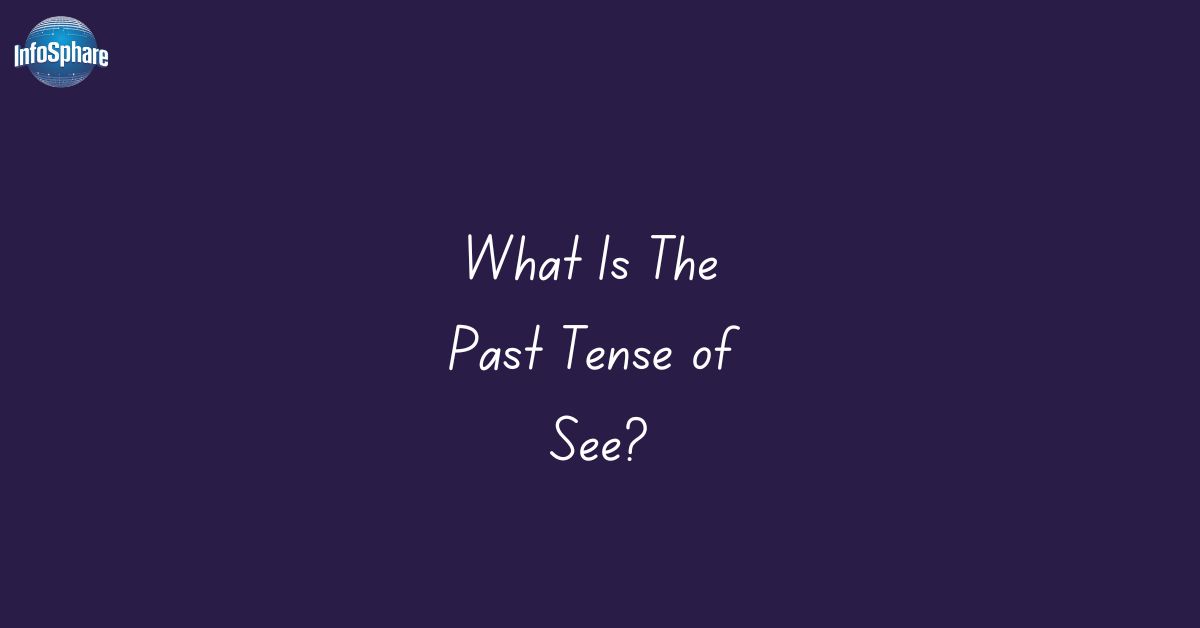 What is The Past Tense of See-Infosphere.com