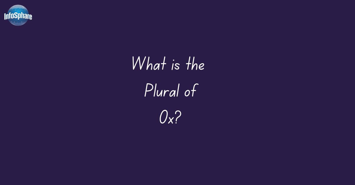 plural of ox