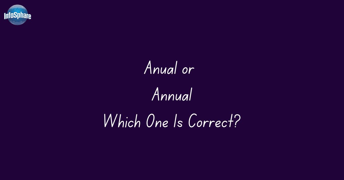 Anual or Annual: Which One Is Correct In English