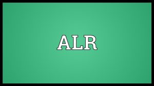 ALR Meaning in Text