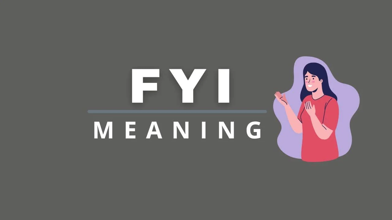 FYI Meaning in Text