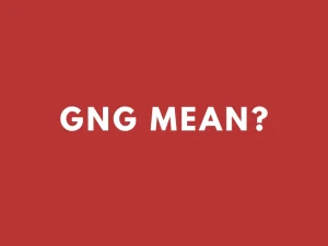 GNG Meaning in Text