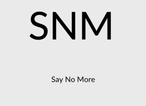 SNM Meaning in Text