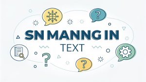 SN Meaning in Text