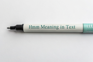 hmm Meaning in Text
